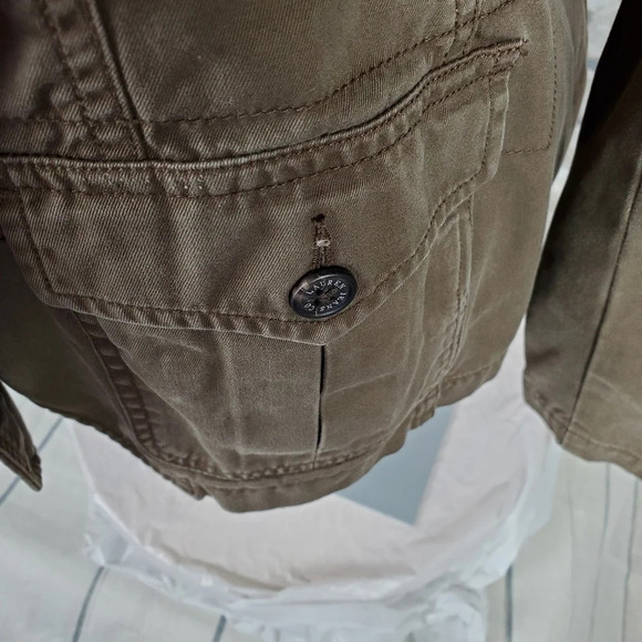 LRL Jeans Classic Twill Jacket Brown Size Small Ralph Lauren Preppy Academia - Picture 4 of 12